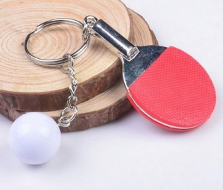 Přívěšek pink pong pálka a míček > varianta červená