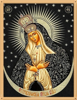 Kamínkové vyšívání Obrázek s kamínků Vyšívací sada diamantové svatá - 20x25cm svatý obrázek