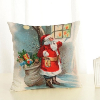 Povlak na polštář vánoční motiv rozměr 45 x 45 cm