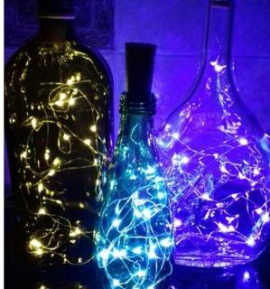 Svítící led pás na osvícení váz láhve > varianta Fialová
