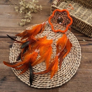 Lapač duchů a snů oranžová kytka