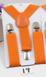 Kšandy šle dětské šířka 2,5cm délka 65cm DĚTSKÉ > varianta oranžová