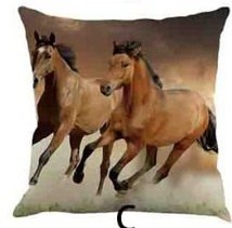 Povlak na polštář rozměr 45 x 45 cm barva je slonová kost koně