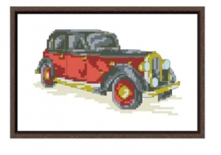 Vyšívací sada vyšívání auto automobil autíčko