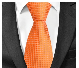 Kravata uvázat moderní záležitost pro muže i ženy oranžová