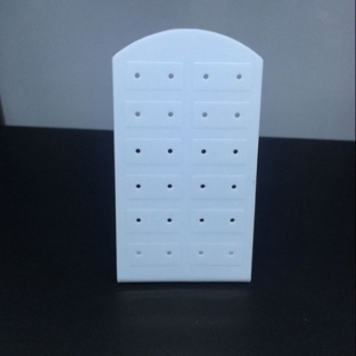 Stojan na náušnice stojánek na 12 párů náušnic 9x5cm > varianta Bílá