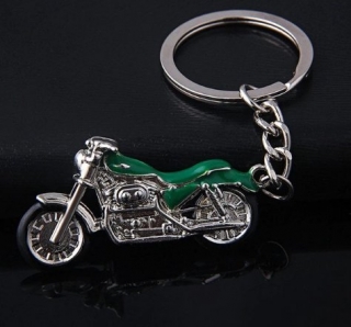 Přívěšek motorka zelená
