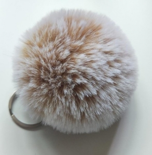 Bambule 8cm šedo béžová melír