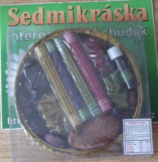 Vonné tyčinky a františky a olejíčky + košíček a stojánek