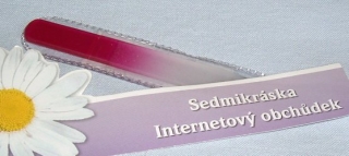 Pilník Skleněný oboustranný - růžová duha
