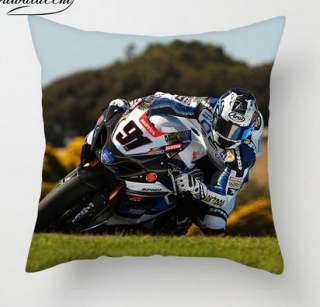 Povlak na polštářek rozměr 45 x 45 cm Polštářek motorka