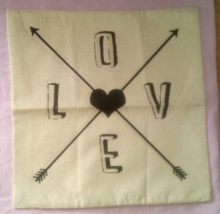 Povlak na polštářek rozměr 45 x 45 cm Polštářek LOVE
