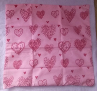 Povlak na polštářek rozměr 45 x 45 cm Polštářek srdíčka