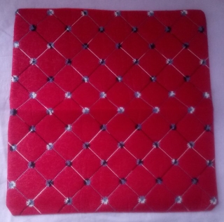 Povlak na polštářek rozměr 43 x 43 cm Polštářek červený