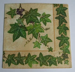Ubrousek břečťan  ubrousek na decoupage