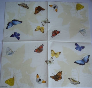 Ubrousek motýl motýlci   ubrousek na decoupage