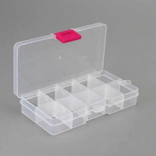 Box 10 přihrádek praktické na korálky léky a drobnosti Box