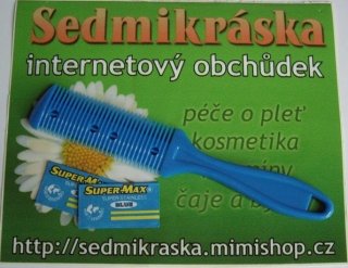 Seřezávač na vlasy + 2 Ks žiletka modrý