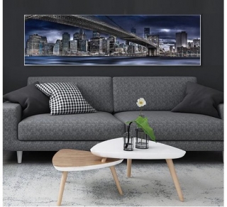 Diamantové vyšívání Obrazy s kamínků KAMÍNKY JSOU PO CELÉ PLOŠE město > 20x60cm
