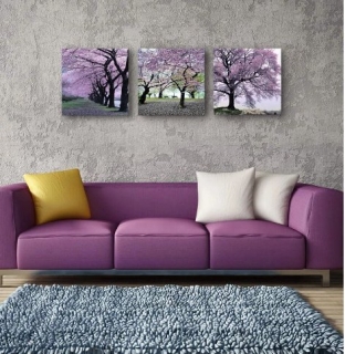 Diamantové vyšívání Obrazy s kamínků KAMÍNKY JSOU PO CELÉ PLOŠE kamínky fialová álej > 3x20x20cm
