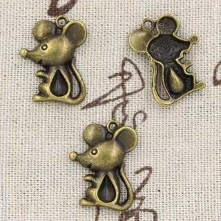 Myš myška 24x18mm přívěšek