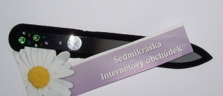 Pilník na nehty Skleněný oboustranný s kamínky Swarovski zelený