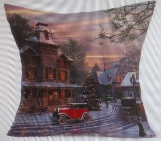 Povlak na polštář vánoční motiv rozměr 45 x 45 cm
