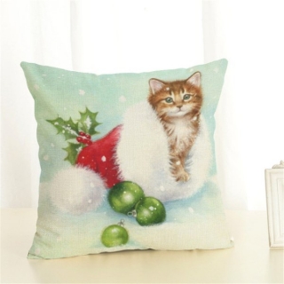 Povlak na polštář motiv vánoce rozměr 45 x 45 cm