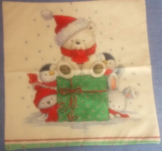 Povlak na polštář vánoční motiv rozměr 45 x 45 cm