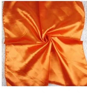 Šátek šáteček letuška 50x50cm jednobarevný oranžová 