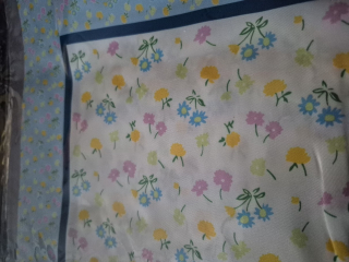 Šátek šáteček letuška 50x50cm retro kvítka 