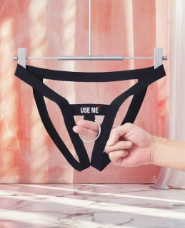 Tanga pánské sexy prádlo pro muže černé